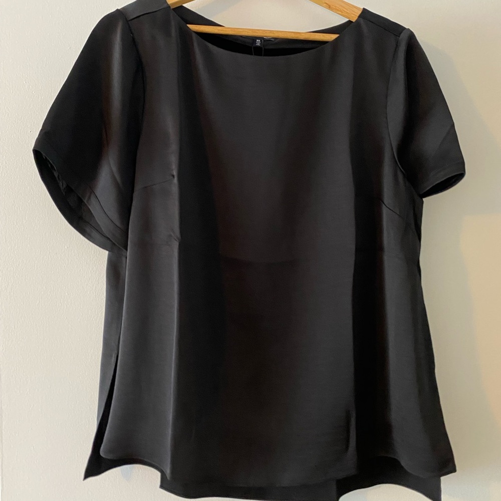 Universal Standard Alice Boatneck top, black
